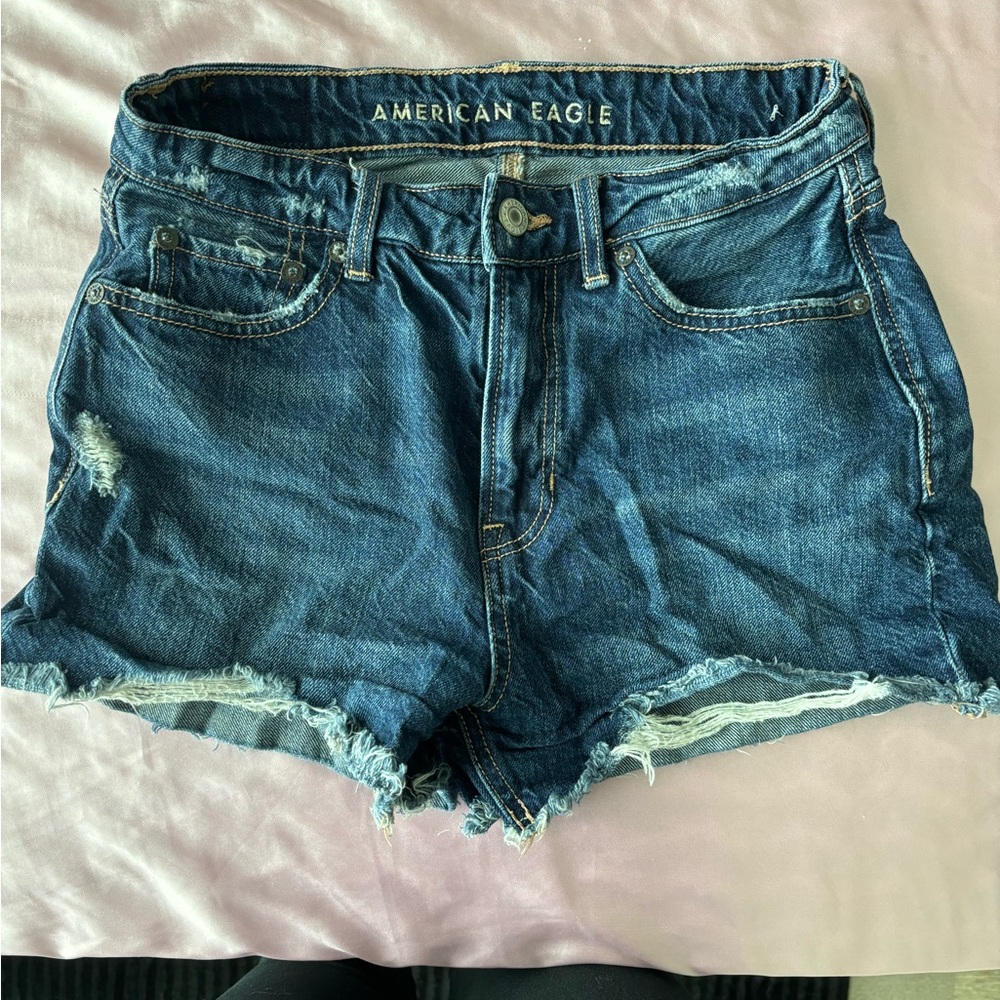 American Eagle Outfitters Dark Blue Jean Shorts